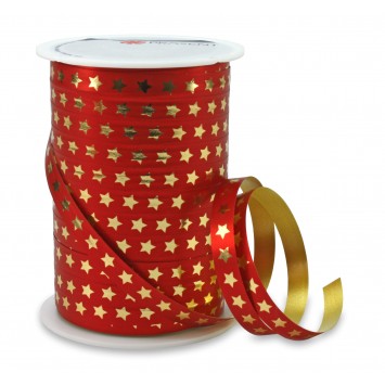 Ribbon Gold Star on Red 704 9 - 709